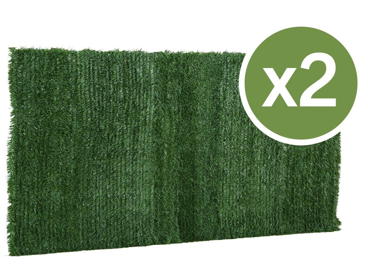 Lot de 2 Haies artificielles - 300 x 150 cm